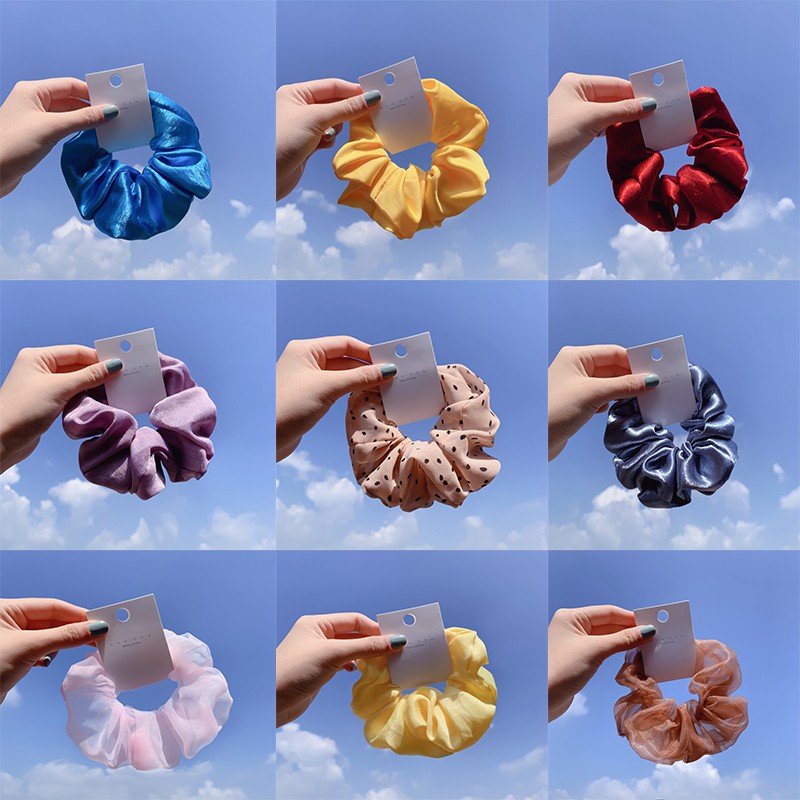 Thun buộc tóc co giãn phong cách hàn quốc dễ thương cho nữ