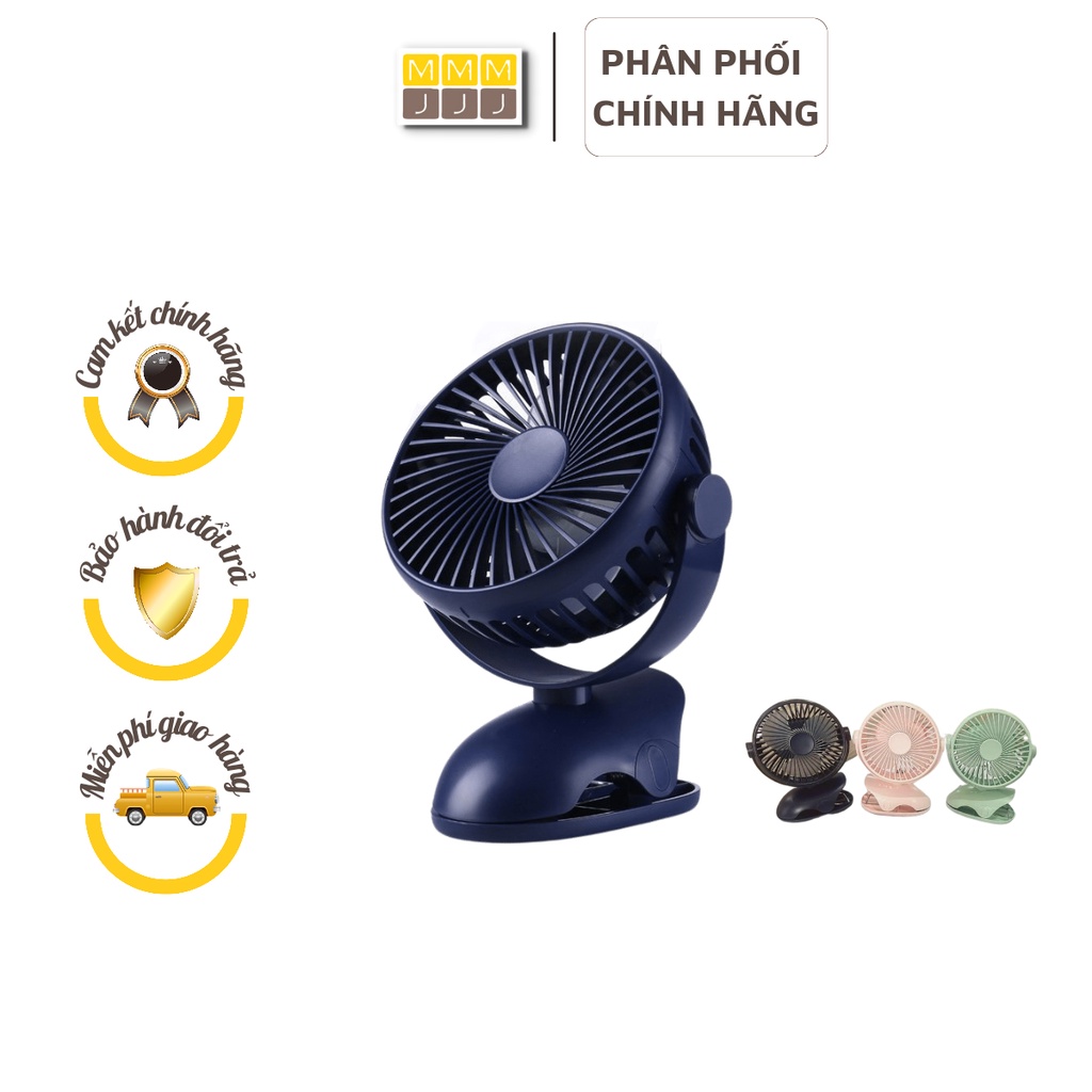 Quạt kẹp mini tích điện 10.000mah, quạt kẹp đa năng nôi cũi, xe đẩy