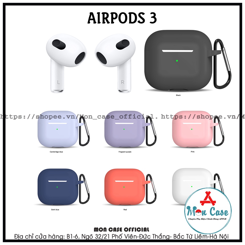 [Airpods 3] Ốp Tai Nghe Vỏ Airpod 3 Sẵn Hàng - PVC, Chống bẩn, Chống sốc