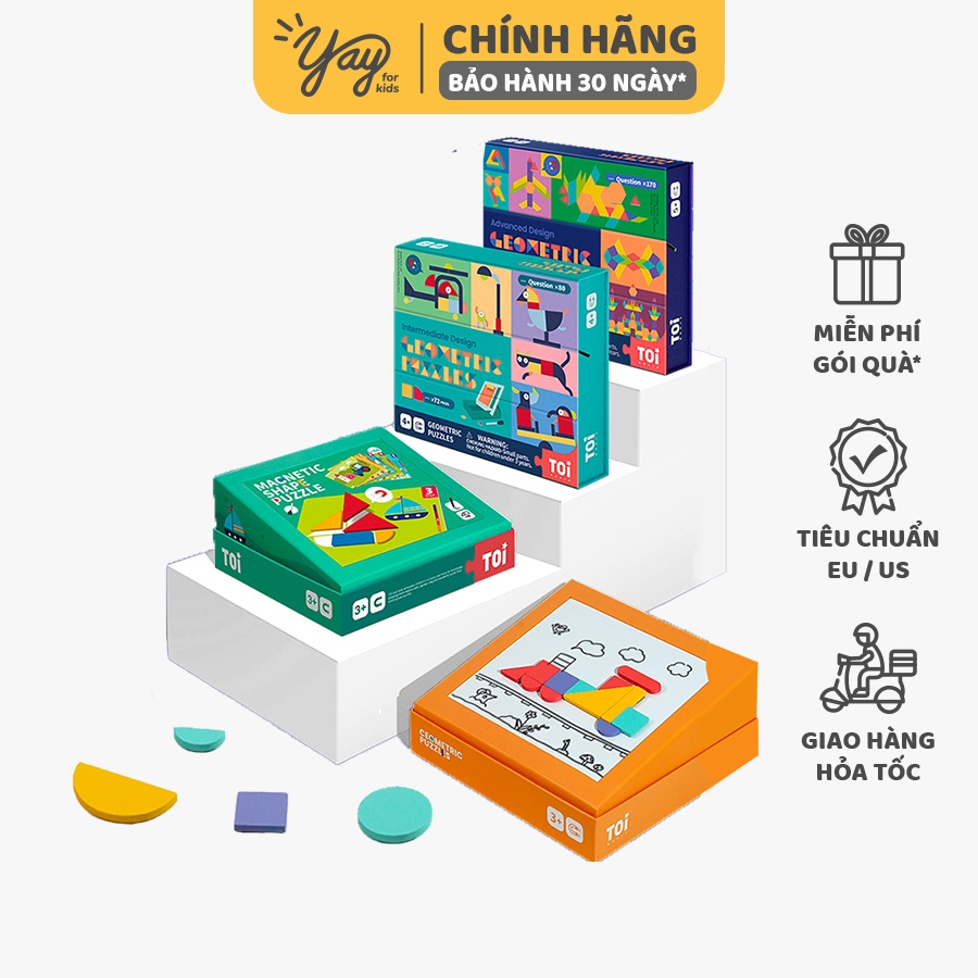 [5 MẪU ] Trò Chơi Colorful Tangram - MIDEER &amp; TOI