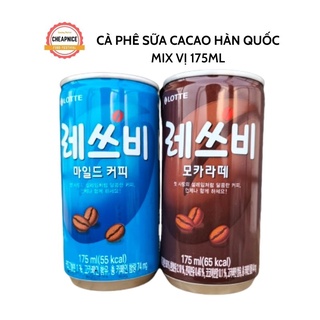 Cà phê sữa ca cao hàn quốc dạng lon, 175ml freeship.