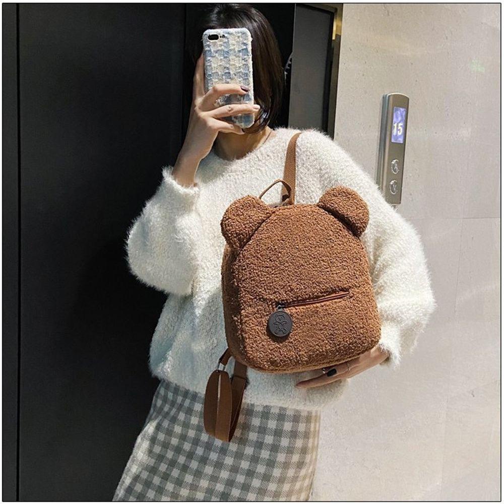 Ba Lô Du Lịch Mini Hình Gấu LUOL Dễ Thương Cho Nữ