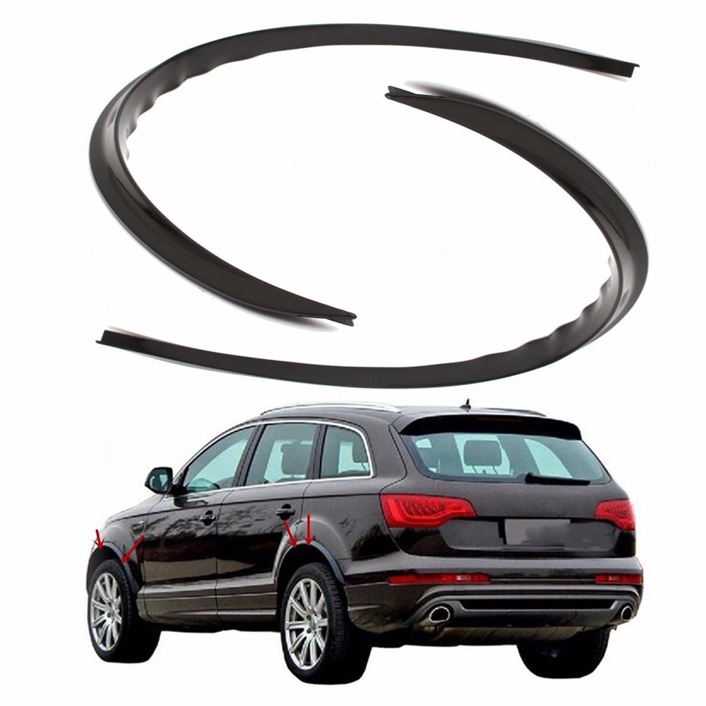 FENDER Set 2 Dải Dán Vành Bánh Xe Hơi Bằng Sợi Carbon Cao Cấp