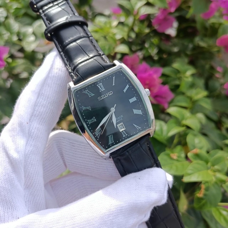 Đồng hồ nam SK9008 dây da mặt vuông,da mềm mại phù hợp cho người công sở,Tặng kèm vòng tay