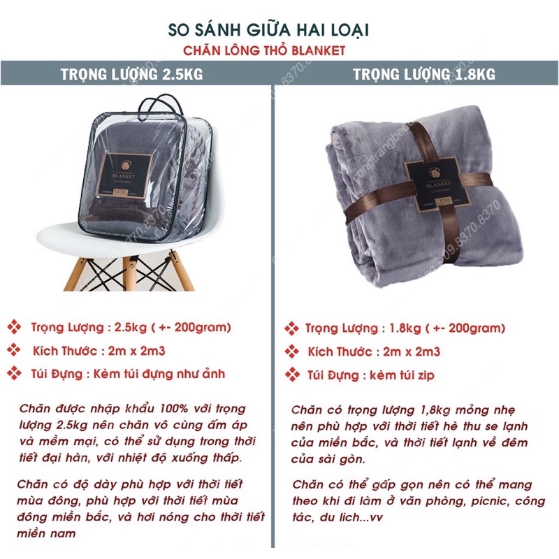 Chăn Lông Thỏ ULTIMATE BLANKET siêu mềm mịn , Chăn văn phòng siêu nhẹ 2mx2m3