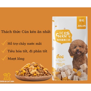  Hạt thức ăn cho chó JIALUN nội địa Trung - Vị Gà + Lòng đỏ trứng  2.5kg  