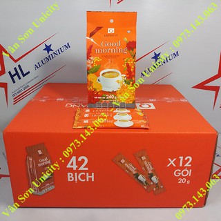 Cà phê sữa Good morning thùng 12 gói