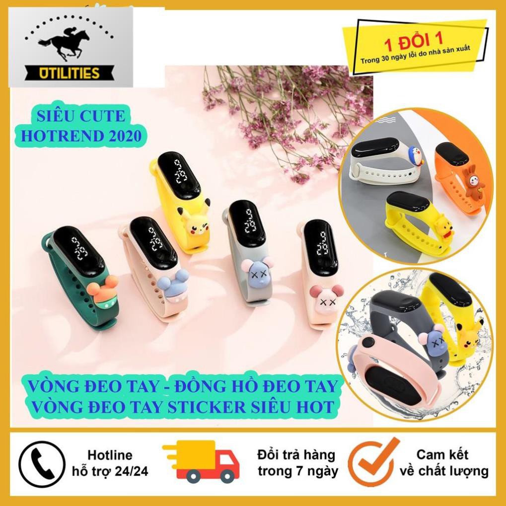 Vòng Đeo Tay, Đồng Hồ Thông Minh Thể Thao Sticker Hình Thú, Được Chọn Mẫu Siêu Hót, Siêu Đẹp, Hàng Độc Quyền Tại Shop