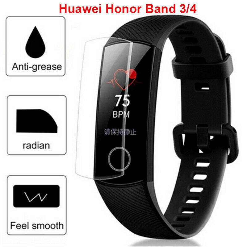 3 miếng dán cường lực cho đồng hồ 9D Huawei Honor Band 3 4 Smart Watch