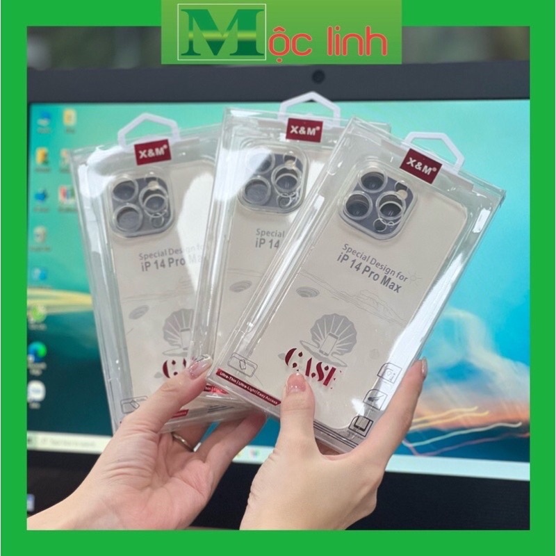 IPHONE 13 PRO | 13 | 14 PLUS | PRO MAX | ỐP SILICON TRONG SUỐT CHÍNH HÃNG XM BẢO VỆ CAMERA SIÊU MỎNG SIÊU DẺO CHIA CAM