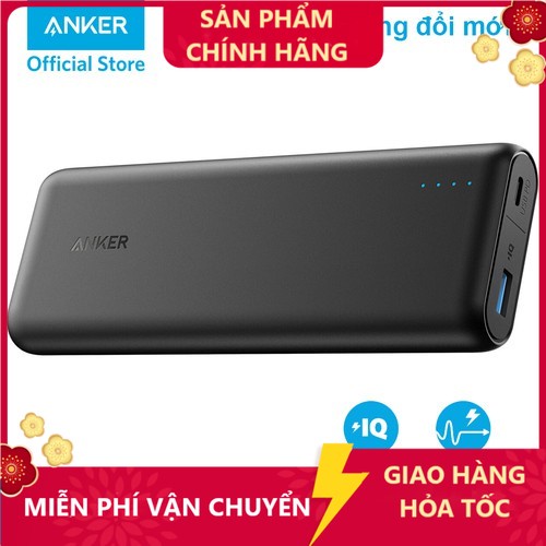 Pin dự phòng ANKER PowerCore Speed 20.000mAh USB-C PD - A1275 - Đen - Hàng chính hãng