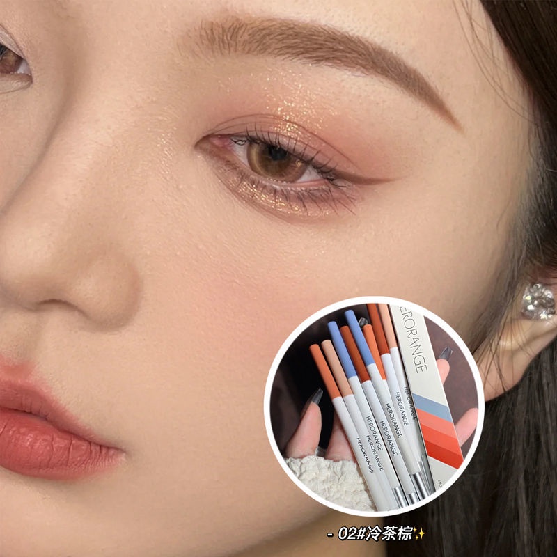 Bút Chì Kẻ Lông Mày 2 Trong 1 Chống Nước Lâu Trôi 4 Màu Để Chọn