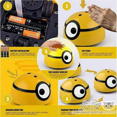 ĐỒ CHƠI MINION TROLL CẢM BIẾN TỰ ĐỘNG, HUÂN LUYỆN THÚ CƯNG, CHÓ MÈO