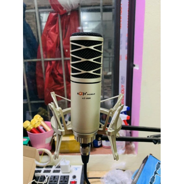 Mic thu âm Aqta AT808 chạy nguồn 5v dùng cho các sound card thu âm chuyên để ghi âm , karaoke, livestream BH 6 tháng