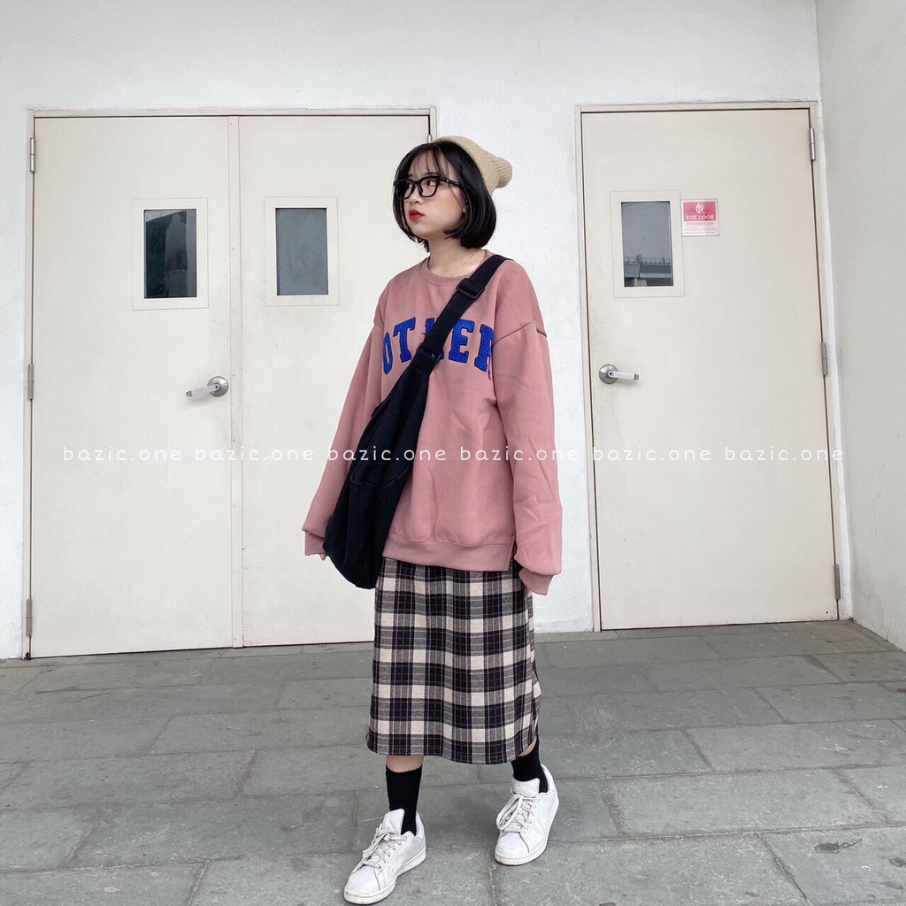 Áo sweater nỉ In chữ OTHER unisex form rộng 3 màu siêu xinh AK09 | BigBuy360 - bigbuy360.vn