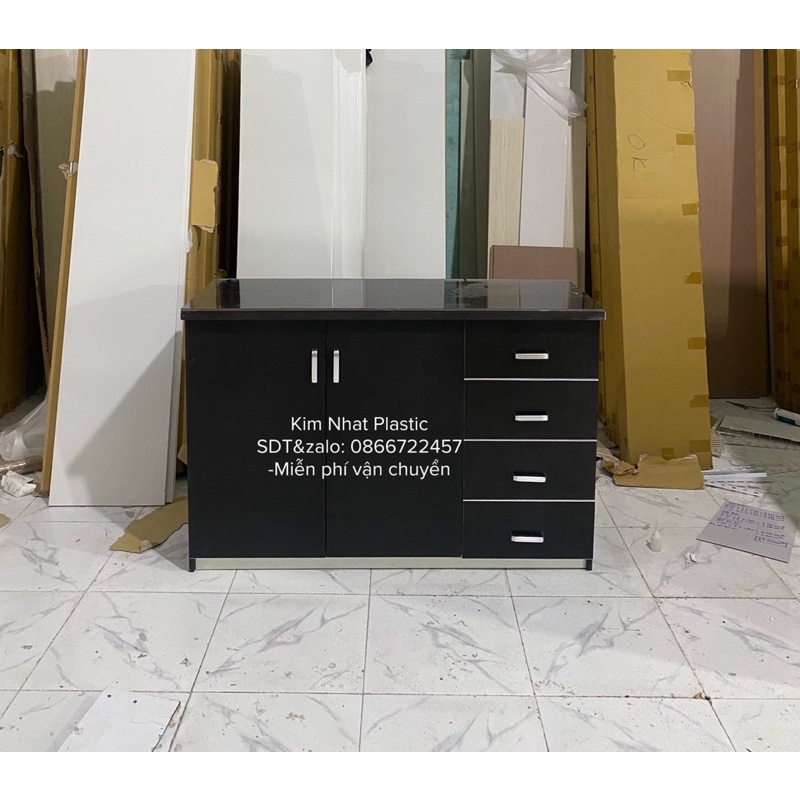 Tủ bếp mini mặt gạch siêu đẹp freeship tphcm