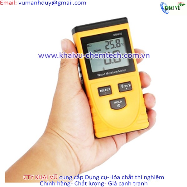 MÁY ĐO ĐỘ ẨM GỖ BẰNG CẢM BIẾN GM630