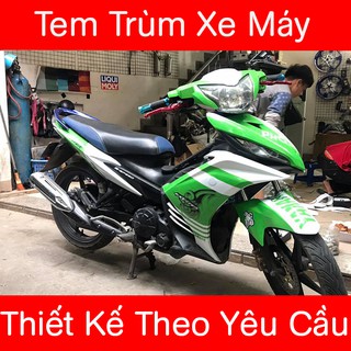 Tem trùm exciter 135 Xanh Lá Trắng