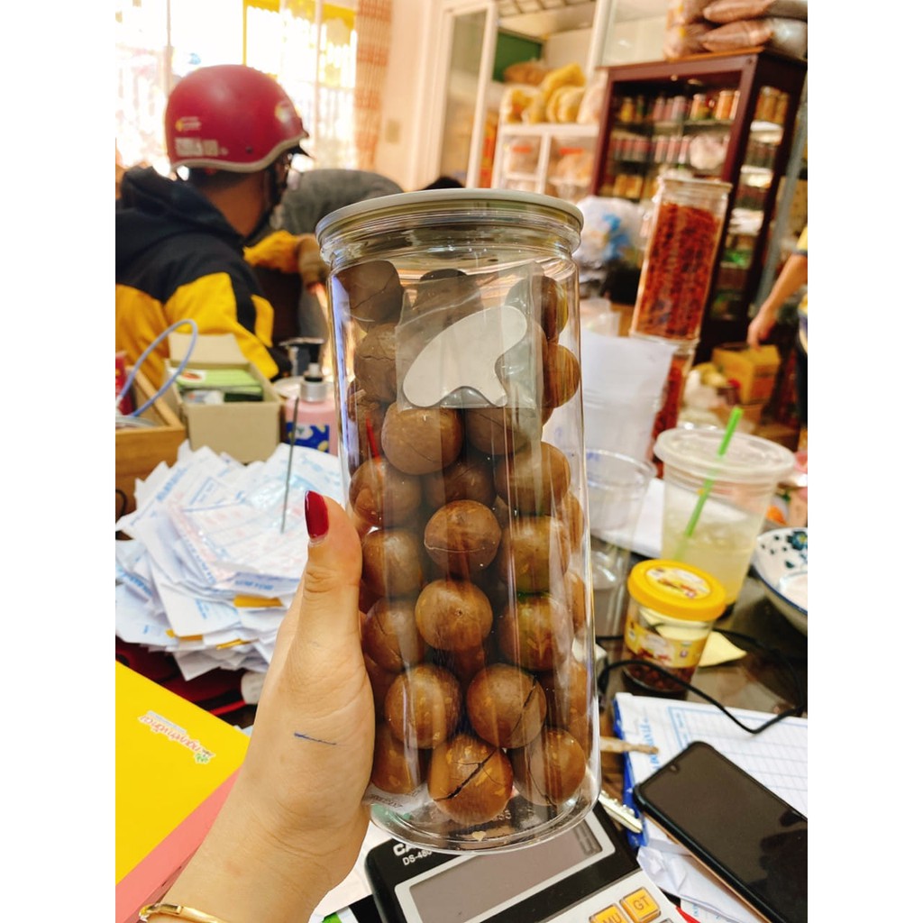 hủ PET-macca nứt vỏ tự nhiên