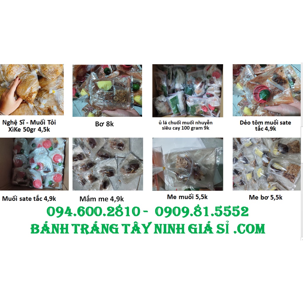 Bánh Tráng Me Bơ TN FOOD - bánh phơi sương loại 1 sỉ 5.500đ/ bịch 3 cái