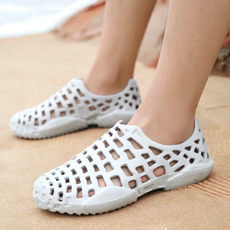 Mike Giày Crocs Đi Mưa Chống Trượt Thoáng Khí Cho Cặp Đôi