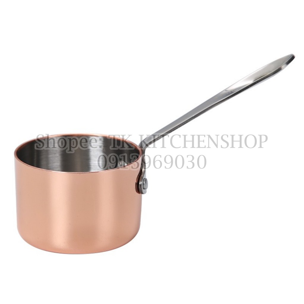 Thìa định lượng, cup đong inox, thìa đong inox 304 màu vàng hồng cao cấp