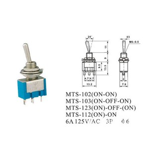 Công tắc gạt MTS-102 (2 cái)