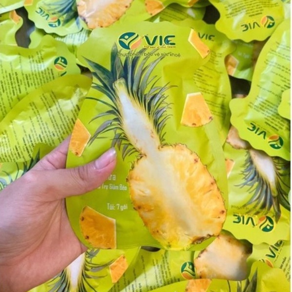 Kẹo dứa giảm cân đẹp da VIC