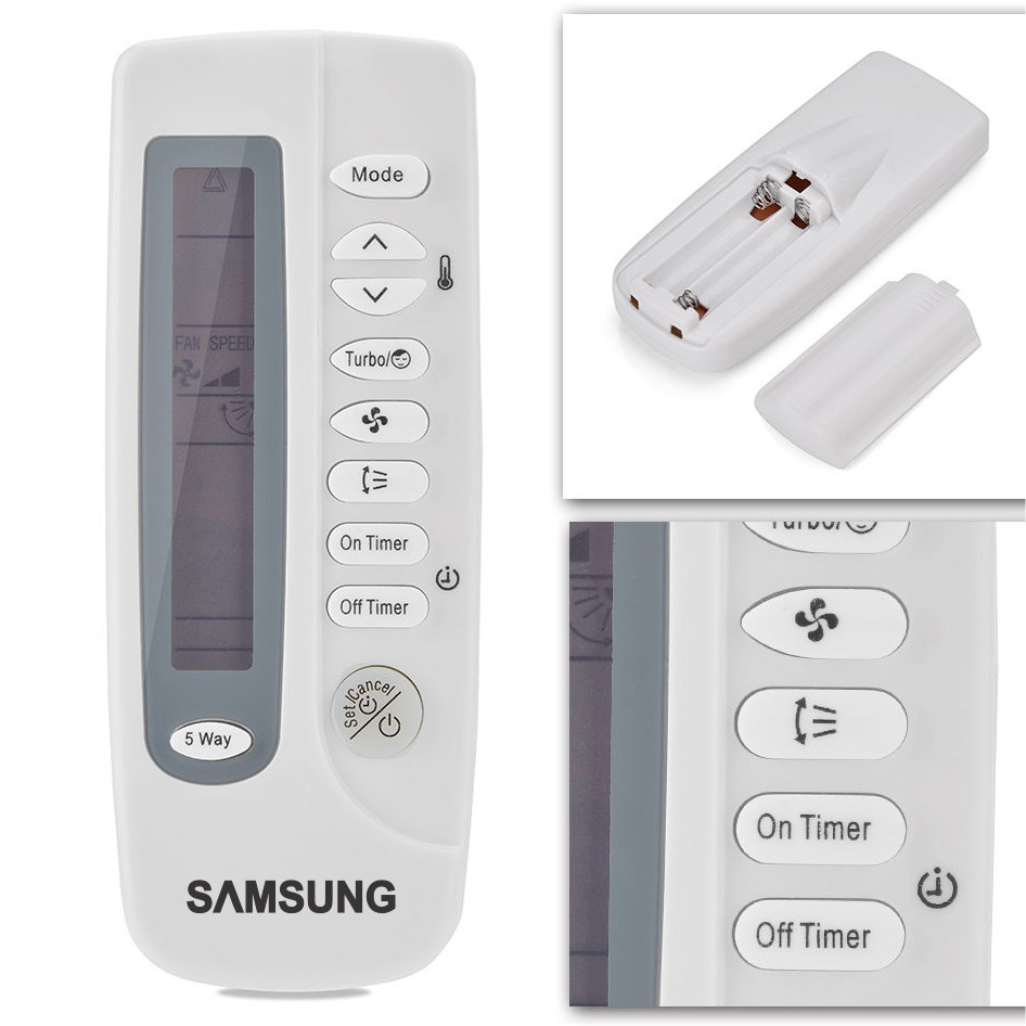 Điều khiển - Remote máy lạnh Samsung (Màn hình dài)