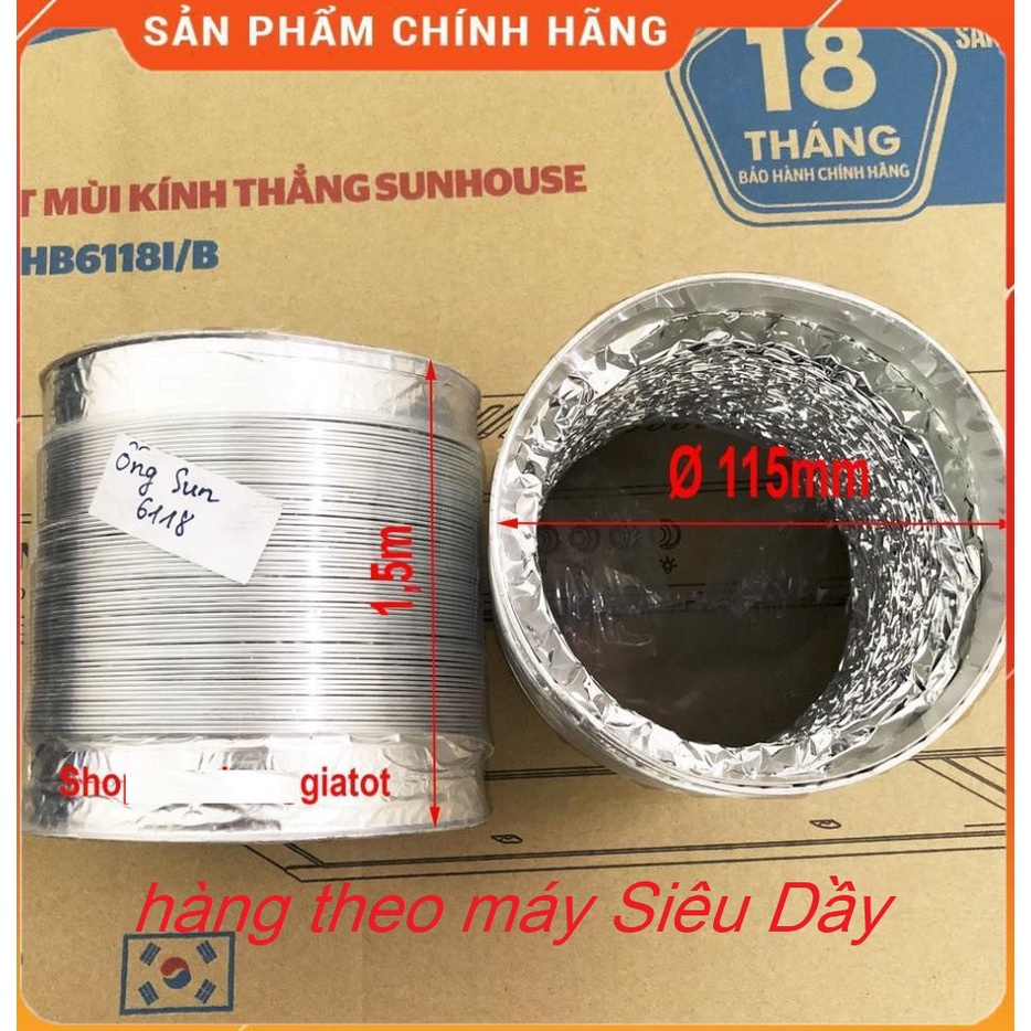 Ống bạc nhôm nhún sun mềm Máy hút mùi + nắp ống thông gió, khử mùi