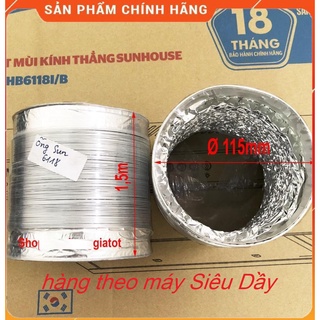 Ống bạc nhôm nhún sun mềm Máy hút mùi + nắp ống thông gió, khử mùi