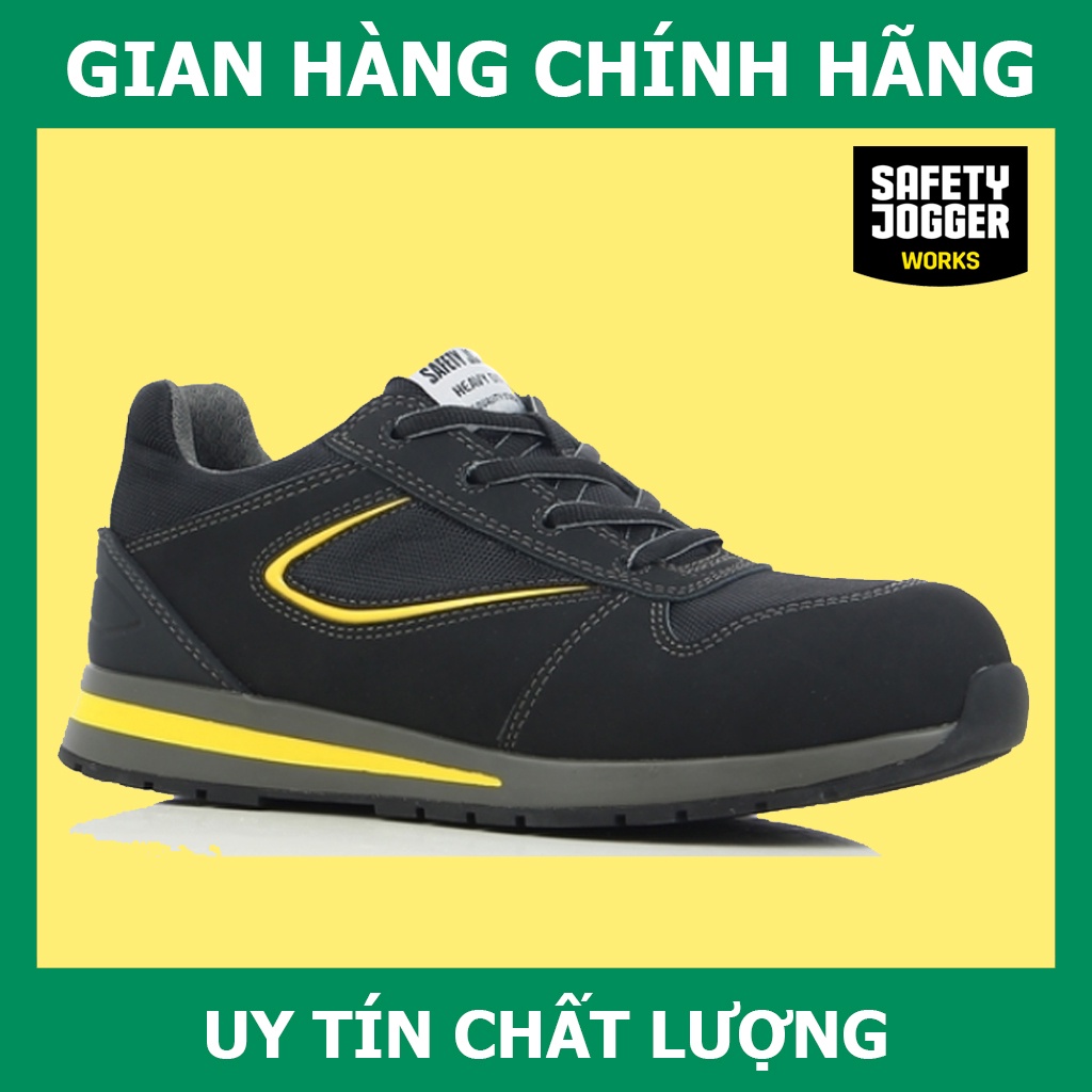 Giày Bảo Hộ Safety Jogger Turbo Chất Da Thật, Đế PU Chống Đâm Xuyên