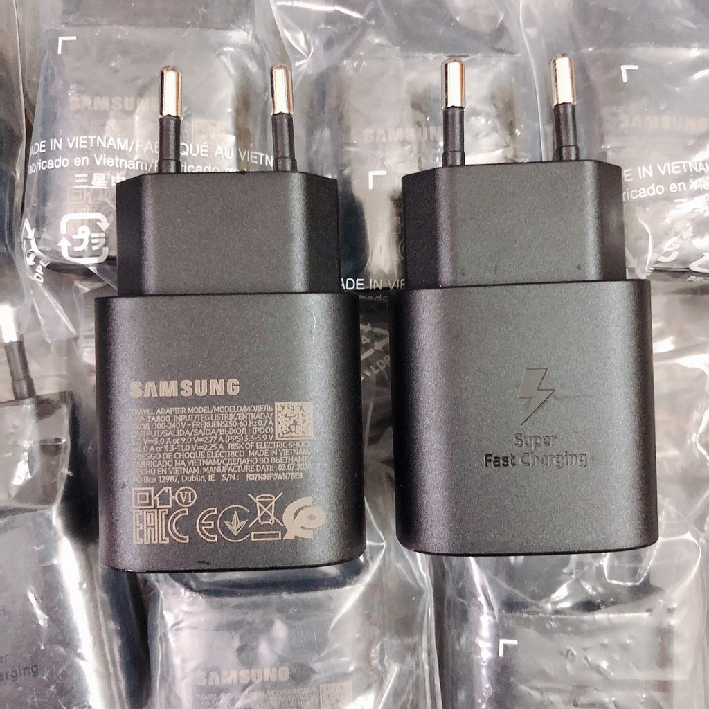 Dây cáp sạc nhanh Samsung chính hãng, bộ sạc Samsung S21 zin ổn định điện, sạc nhanh 25w - 40w - Việt Linh Store