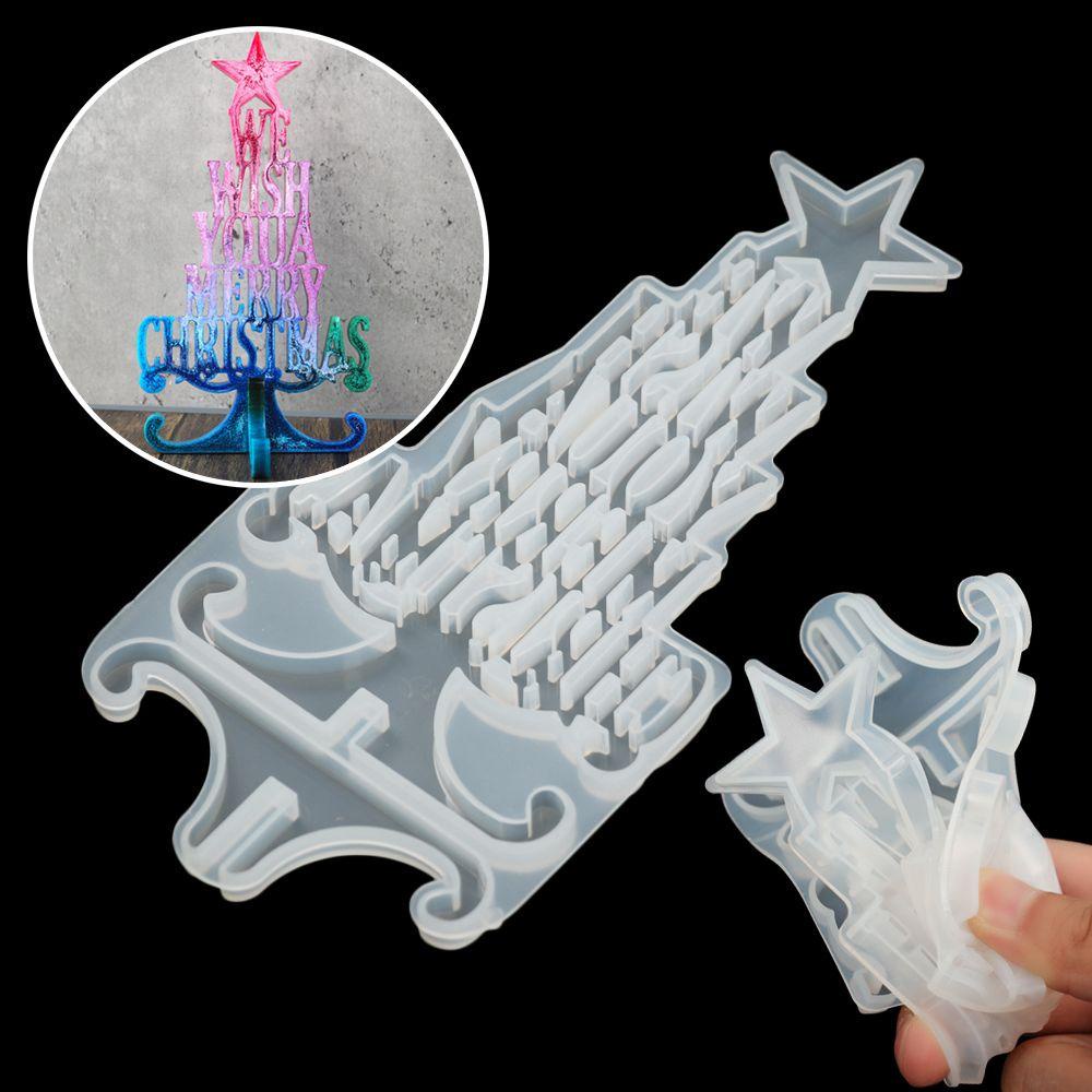 Khuôn Làm Cây Thông Giáng Sinh Epoxy DIY
