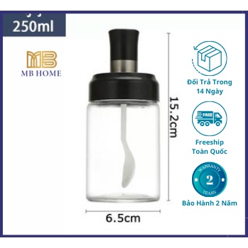 Lọ Đựng Gia vị Kèm Muỗng mẫu mới nhất 2021 (NCP18)