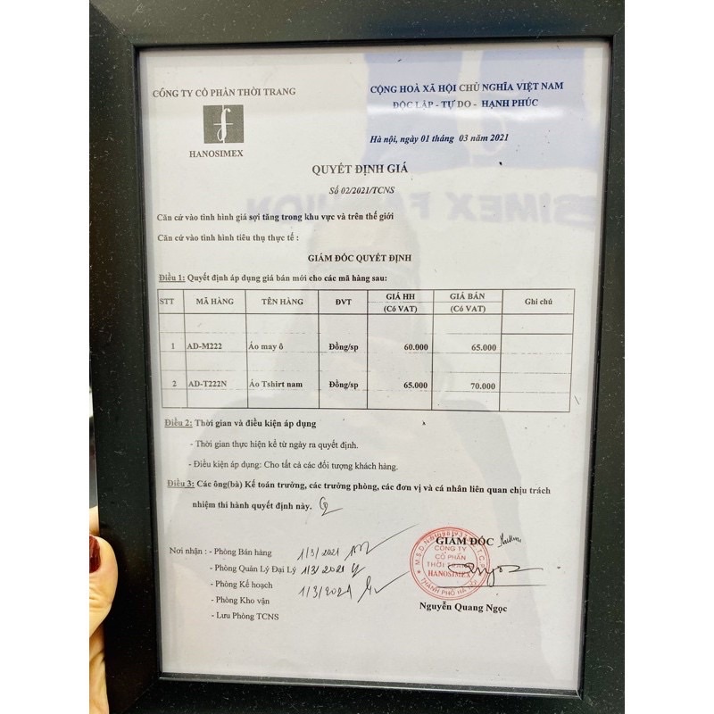 Áo 3 Lỗ Nam Hanosimex - 100% Cotton - Dáng Rộng