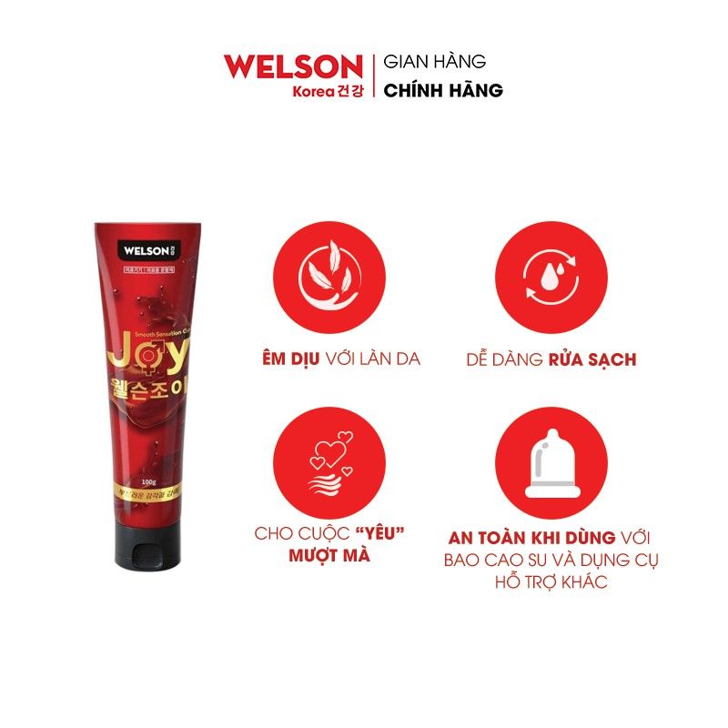 Gel Bôi Trơn Gốc Nước Giảm Khô Rát Welson Joy 100g