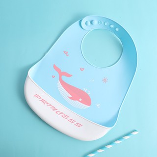 [BIG SALE] Yếm tập ăn dặm silicon cho bé