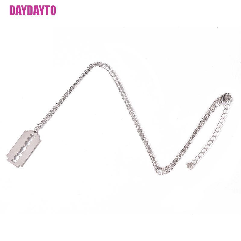 Dây Chuyền Mặt Hình Dao Cạo Bằng Thép Không Gỉ