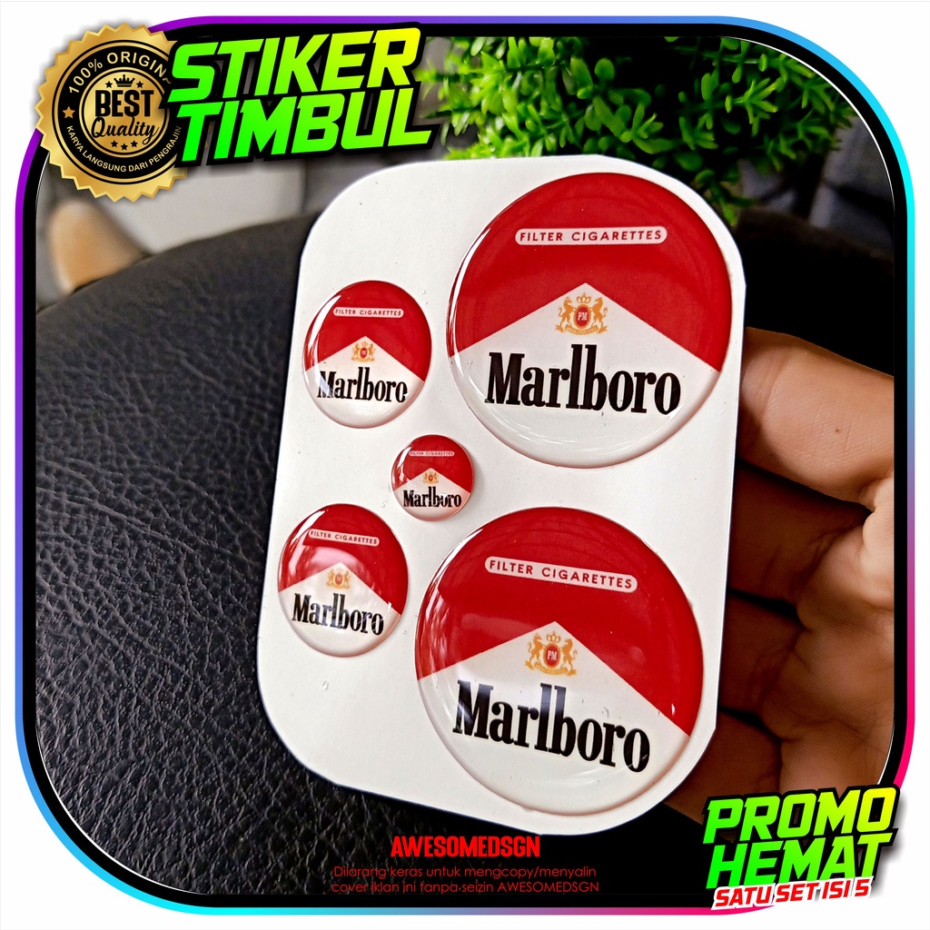 Hình dán dập nổi Marlboro