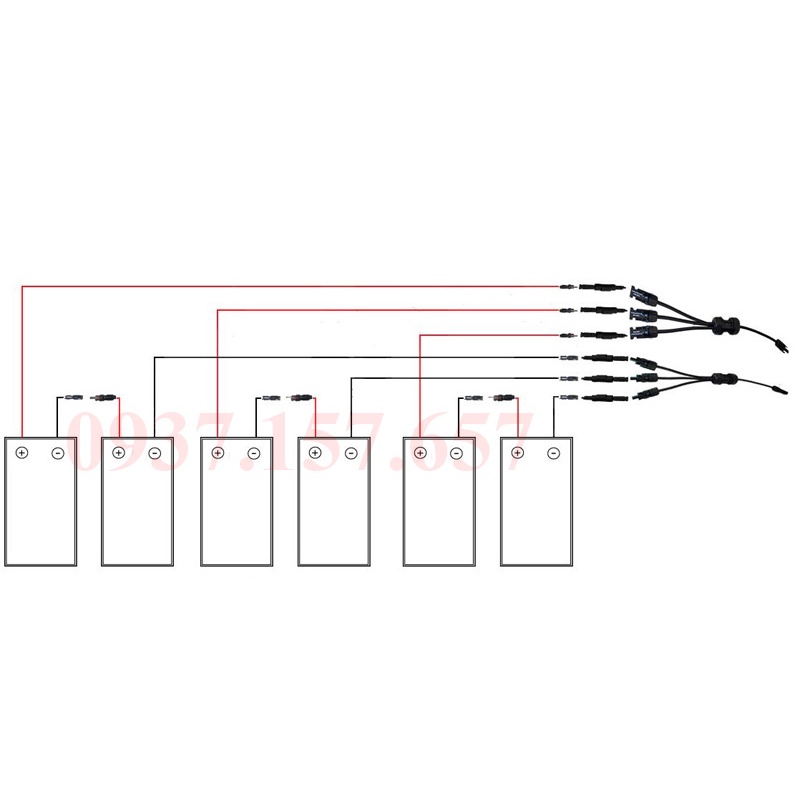 Đầu nối MC4 Y3 1000V hãng Leader