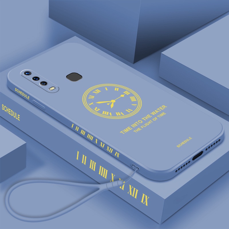 Ốp Điện Thoại TPU Silicone Hình Đồng Hồ Cho vivo y11 y12 y15 y17 y19 y31 y30