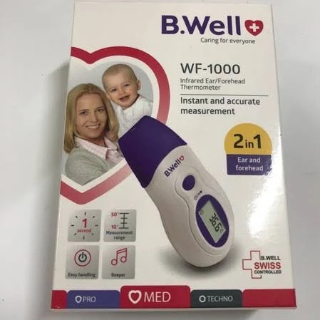 NHIỆT KẾ HỒNG NGOẠI CHO BÉ B.WELL SWISS WF-1000. An toàn tiện lợi, dễ dàng theo dõi sức khỏe gia đình.