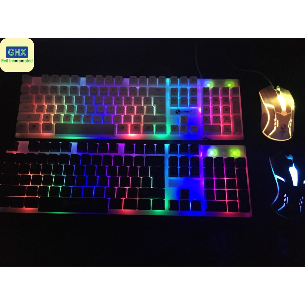[XẢ KHO] Combo siêu rẻ BÀN PHÍM và CHUỘT GTX300 Chính hãng Limeide - Phím Giả Cơ, LED Rainbow, Chuột led tự động
