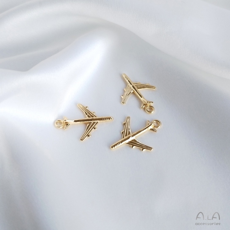 Mặt dây chuyền hình mỏ neo bằng đồng mạ vàng 14k diy