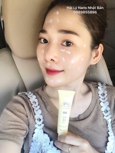 Kem chống nắng làm trắng da Naris UV Beauty Sun Screen White Facial Protector SPF31 PA++