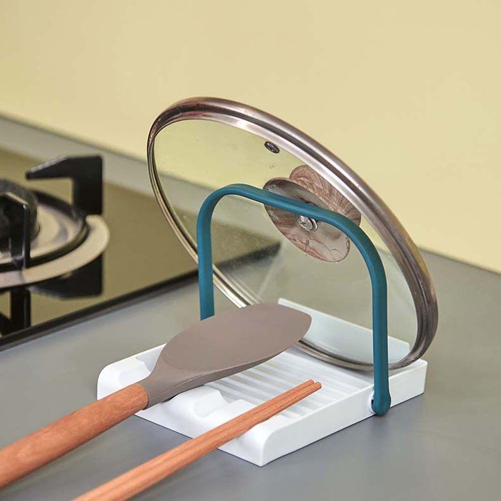 ELEGANT Giá Đỡ Nắp Nồi / Muỗng Nấu Ăn Đa Năng Kèm Móc Treo Tiện Dụng Cho