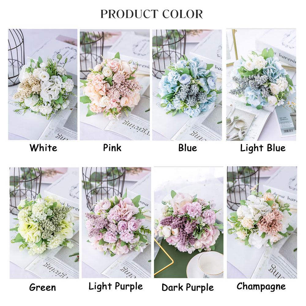 KUNHEV Bó Hoa Mẫu Đơn Bằng Lụa Nhiều Màu Trang Trí Bàn Tiệc Cưới