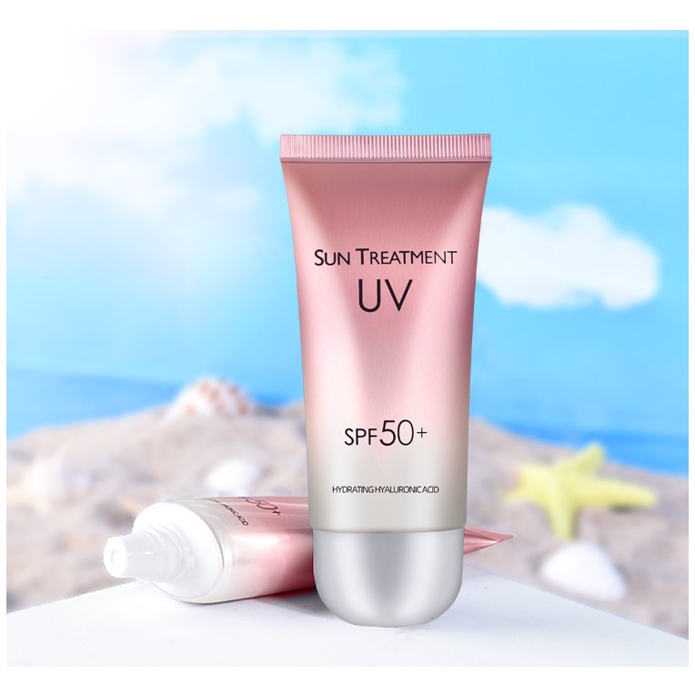Kem chống nắng Sun Treatment UV SPF50+ dưỡng da ẩm mịn trắng hồng kiềm dầu nâng tông 60g Golmon