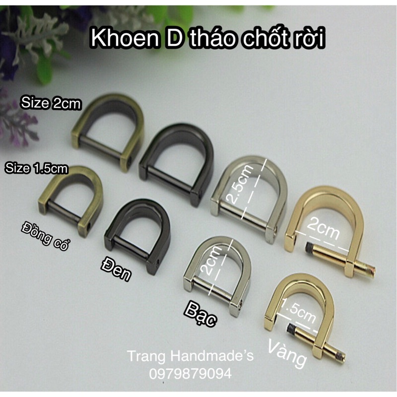 Khoen D tháo chốt rời